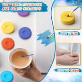 12 Pcs Tempera Paint Cakes 12 Colors Large Washable Cake Paint 2.24 X 0.71Inch Paints Blocks Art Supplies For Classroom Art Painting Drawing