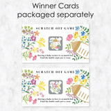 Big Dot of Happiness Wildflowers Baby - Boho Floral Baby Shower Game Scratch Off Cards - 22 Count