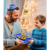 3D Pop Up Hanukkah Greeting Card – Festival Of Lights With Candles, Dreidels And Traditional Hanukkah Symbols – Jewish Holiday Card For Family, Friends & Loved Ones, Includes Envelope And Blank Note