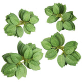 Artificial Roes Leaves 40Pcs Silk Greenery Fake Rose Flower Leaves For Diy Wedding Bouquets Centerpieces Arrangements Party Baby Shower Home Decorations