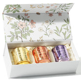 Scented Candles For Women, 3 Pack Candle Set Soy Candles For Home Scented Holiday Votive Candle Gifts Set, Valentine'S Day Birthday Gifts For Women Her -Vanilla Coconut/Sandalwood Rose/Lemon Lavender