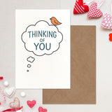 Thinking Of You Cards With Envelopes - Sympathy Cards For Loss Of Loved Ones - Sorry For Your Loss Card Bird Design - Grief Card 5X7 Inch