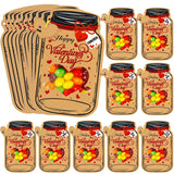 Valentines Day Cards For Kids, 50 Pack Bulk Mason Jar Valentines Day Candy Gift Exchange Cards For Boys Girls Classroom School Party Favors(Candy Not Included)