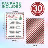 Christmas This Or That Game Cards - 30 Pcs Holiday Party Game For Family & Friends - Fun Christmas Activity, Xmas Icebreaker, Party Activities & Supplies (A01)