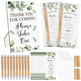 50 Set Baby Shower Favors For Guest Baby Shower Pens Inspirational Appreciation Greeting Cards Wooden Standing Sign Thank You Gifts Game Prizes Gender Reveal Party Supplies Guest Souvenir Return Gifts