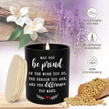 Thank You Gifts For Women Men - Be Proud Long Lasting Vanilla Lavender Candle 10Oz - Teachers Day Birthday Inspirational Appreciation Retirement Gifts For Coworkers Boss Employee Teachers Nurse