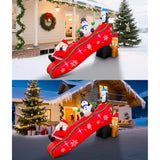 7Ft Christmas Inflatables Outdoor Decorations, Cute & Funny Inflatatable Christmas Fun Slide Party Blow Ups Yard Decorat
