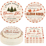 150Pcs Christmas Paper Plates & Napkins, Vintage Farmhouse Party Set