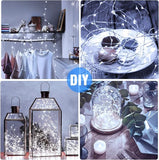 16 Pack Battery Operated Fairy Lights 6.5FT White LED Waterproof Twinkle String Lights for Wedding Bedroom Decor