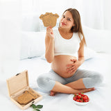 42Pcs Baby Prediction Cards With Wood Box Shower Decorations Advice Table For Games Gender Neutral Guessing Activities Set 5.12 X 6.5Inch Kraft