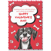 Valentines Day Card From Dog, Dog Valentine Cards For Friend With Envelope And Seal, Express Your Love With Valentine Card From Dog, Blank Inside Dog Valentines Day Card