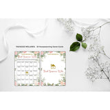 Housewarming Party Game, Find Someone Who, Floral Greenery New Home Celebration Party Ideas, New Homeowner/First Home/Apartment/House Party Decorations - 30 Pack(B05)
