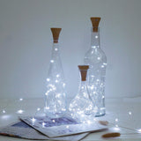 Upgraded 8 Pack Solar Wine Bottle Lights, 20Led Silver Wire Cork Lights Waterproof Fairy Lights For Liquor Bottles Craft