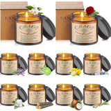 10 Pcs Chaos Coordinator Gifts Candles Christmas Chaos Coordinator Scented Candles Gifts 3.5 Oz Thank You Scented Soy Wax Inspirational Jar Candle For Coworkers Employee Boss Teacher (Tawny)