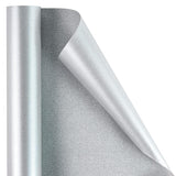 Silver Matte Wrapping Paper - Solid Color Pearly - Luster Paper Perfect For Wedding, Birthday, Christmas, Baby Shower -17 Inches X 32.8 Feet