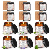 12 Pcs Nurse Appreciation Gifts Candles Bulk 3.5 Oz Soy Wax Scented Candles Valentines Nurse Week Gifts For Nursing School Students Cna Rn Lpn Practitioner Graduation Retirement(Brown)