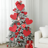10 Sets Large Valentine'S Day Tree Decorations Trees Picks Candy Heart Tree Ornaments For Home Wedding Decor Gifts(Glitter,Red)