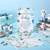 321 Space Baby Shower Decorations Games Supplies Houston We Have A Boy Astronaut Themed Wooden Don'T Say Sign For Space Astronaut Planet Galaxy Planets Baby Shower Birthday Party Decoration