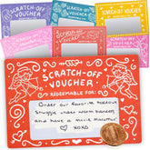 24 Love Coupons For Him - Diy Scratch Off Date Night Ideas With Stickers And Envelopes - Valentine'S Day Gift - Romantic Gifts - 3.15X4.72 Inch Mini Date Night Shenanigans Voucher Cards