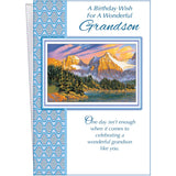 - Birthday Card For Grandson - Made In Usa - Perfect Size: Opens To A Generous 10? × 7.75?- Amazing! - 95742
