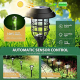 8 Pack Solar Pathway Lights Waterproof Cold White Solar Garden Landscape Lights