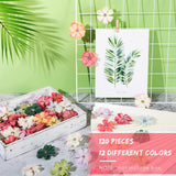 120 Pcs Faux Flowers Heads For Crafts Artificial Small Silk Daisy Flowers Embellishments 1.5 Inch Mini Assorted Faux Daisy Bulk Diy Wreath For Diy Holiday Wedding Party Home Garden