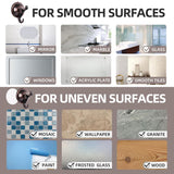 Suction Cup Hooks,5 Pack Suction Cup Hanger,Wreath Hangers With Ultra-Thin Adhesive Disc On Smooth/Uneven Surfaces,Removable Large Suction Cup For Tile Wall Window Glass Door-Red Copper