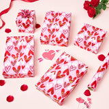 Valentines Wrapping Paper Roll - 1 Roll 17”X 33Ft Valentines Day Gift Wrap Paper Red Love Heart Design For Girls Women Valentine Date Favor Sweet Heart Style