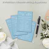 Minimalist Bridal Shower Games, Light Blue Would She Rather Game, 30 Wedding Bachelorette Engagement Party Decorations Supplies Favors - A09