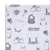 Baby Card Set With Envelopes, 24 Pack - 4.75 X 3.5 Inch, Blank Inside, Hand-Illustrated, Modern Toile Design - Perfect For Baby Showers, Thank You Notes, Announcements
