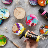 Acrylic Pouring Paint, 2Oz (60 Ml), Phthalo Green High Flow, No Mixing Needed, For Pouring On Canvas, Glass, Paper, Wood, Tile, Stones