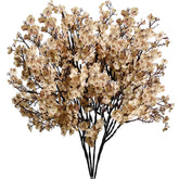 Light Brown Artificial Baby’S Breath European Flowers 6 Bundles Silk Gypsophila With Bendable Stems For Fall Valentine'S Day And New Year Centerpiece Wedding Decor And Table Arrangements