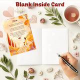 1Pcs Valentine'S Day Card For Mom Mothers Day Gifts From Son Heartfelt Poem Illustration Warm Autumn Path Emotional Family Keepsake Parents Appreciation Birthday Anniversary Celebration Present