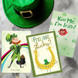 9 Funny St. Patrick’S Day Greeting Card Assortment With Envelopes, Lucky To Be Irish (3 Assorted Designs, 3 Each)