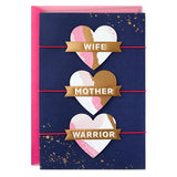 Hallmark Mothers Day Card for Wife (Wife, Mother, Warrior)