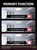 2 Pack Smart RGB LED Ceiling Lights with Alexa Remote 2400LM Flush Mount Fixtures