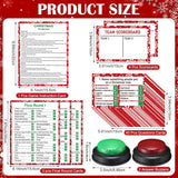 50 Pcs Christmas Friendly Feud Game With Answer Buzzer Christmas Feud Party Game Fun Family Trivia Quiz Night For Holiday Xmas Party Office Adult Groups