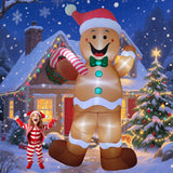 12Ft Led Light Up Christmas Inflatable Outdoor Decor Air Blow Up Inflatable Decoration For Yard/Party/Lawn/Garden/Doorwa