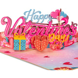 Happy Valentine'S Day Card, 3D Pop Up Valentine Cards, Handcrafted- 100% Recycled And Eco-Friendly, 8" X 6" Cover - Includes Envelope And Note Tag, By Paper Love