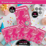 Baby Shower Games, Find The Baby To Win Scratch Off Cards, Funny Lottery Card Ice Breaker Scratch Off Games Party Cards, 40 Cards