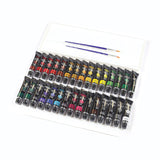 Rose Art Premium 30ct Acrylic Paints Set, Professional Painting Set Complete with 30 Acrylic Paint Colors and Bonus 2 Paint Brushes and Paint Palette
