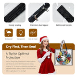 26 Inch Large Wreath Storage Container,Christmas Storage,Wreath Storage Bag,Wreath Box,Clear Bedding Storage Bags With Zipper For Pillow Blanket,Moving Bags And Packing Supplies For College