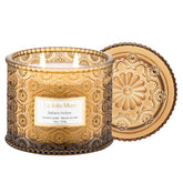 Sahara Amber Candle – Bergamot, Clove & Amber | 12 Oz Large 2-Wick Soy Wax Candle | 60 Hours Clean Burn | Gift-Ready For Hosts & Gatherings | Elegant Home Décor