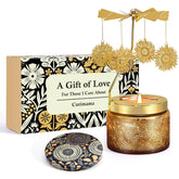 Sunflower Candle Gifts For Women, Funny Birthday Gift For Mom, Rotating Scented Candles Gift For Friends, Sisters, Grandma, Valentines Day Gifts For Her Wife Girlfriend