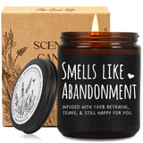 Funny Retirement Scented Candle Gifts For Woman Men, Smells Like Abandonment Candle, Leaving Job, Goodbye, Going Away, Moving Away Gift Candles For Coworkers Friends Boss, Work Bestie, Nurse Teacher13