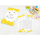 Find The Guest Bingo Baby Shower Game, Bee Baby Shower Game, Baby Shower Decorations, Gender Reveal Party Supplies, Set Of 30 Game Cards - Yx10