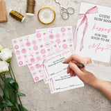 Bridal Shower Games Activities, Wedding Shower Games For Engagement Party Pink Bow Theme Decorations, Bridal Showers Game Guests, Guess How Many Kisses Activities