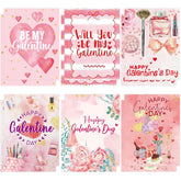 Galentine'S Day Greeting Cards 12 Pack Glitter Valentines Day Cards For Her Girls Friend Women Galentines Day Party Supplies With Envelopes Stickers