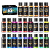 Metallic Acrylic Paint Set, 24 Metallic Colors In 2 Oz/60Ml Bottles, Metallic Shining Acrylic Paint, Rich Pigments Paint Perfect For Artists, Beginners On Canvas, Rocks, Wood, Fabric, Ceramic
