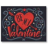 Large Be My Valentine Card - Blank Inside With White Envelope - Card Measures 11.75" X 9" - Perfect For Partners, Family, Friends, And More